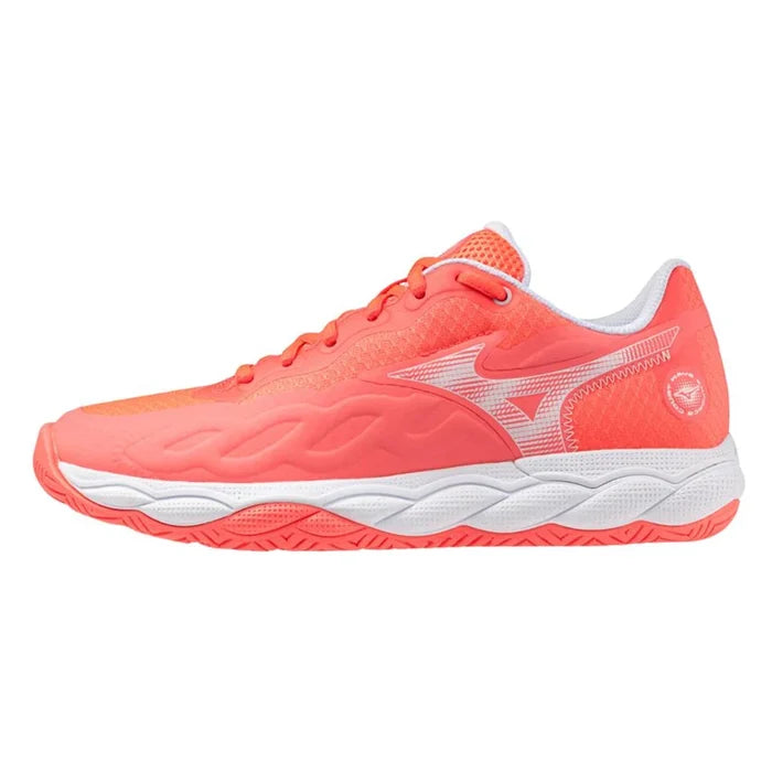 Women's Wave Enforce Court AC Shoes Striking Coral and White