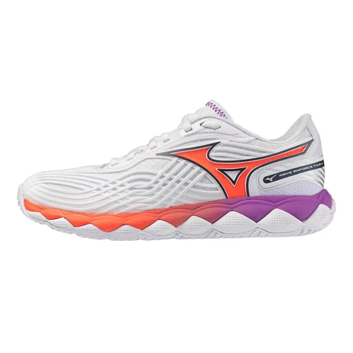 Women's Wave Enforce Tour 2 AC Shoes White and Lava Orange