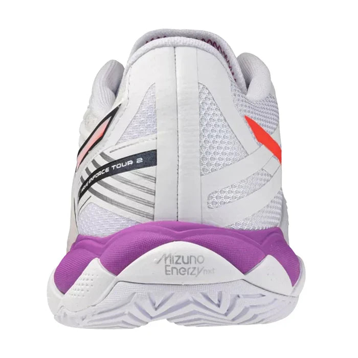 Women's Wave Enforce Tour 2 AC Shoes White and Lava Orange