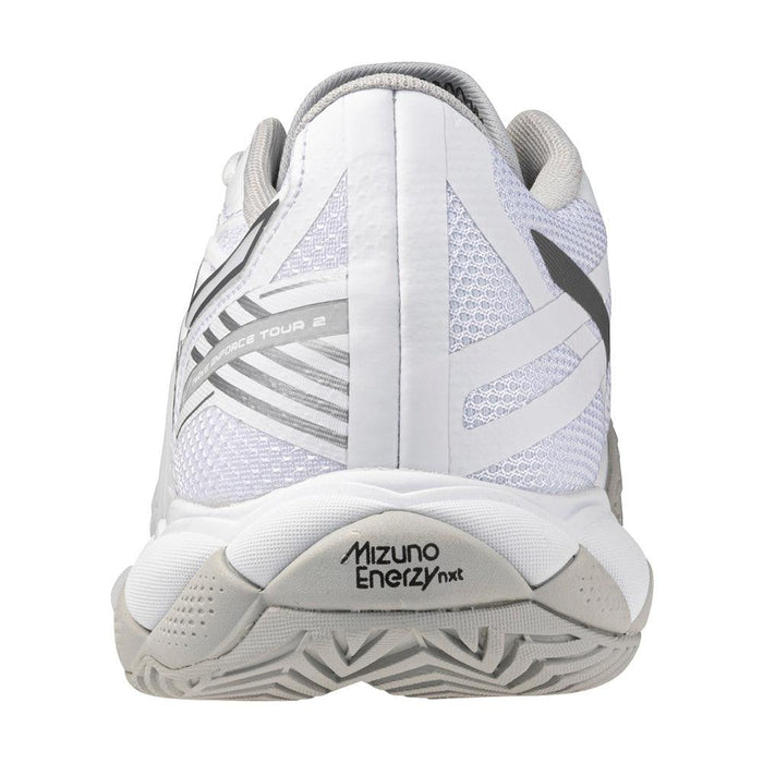 Women's Wave Enforce Tour 2 Court Shoes White and Silver