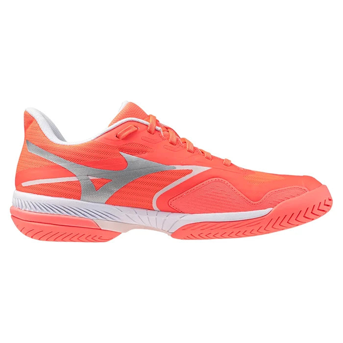 Women's Wave Exceed Court AC Court Shoes Striking Coral and White