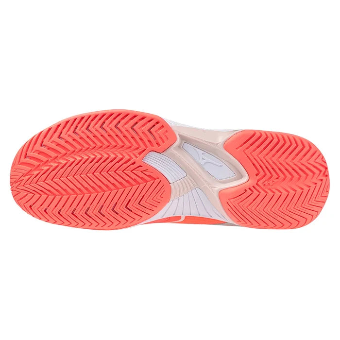 Women's Wave Exceed Court AC Court Shoes Striking Coral and White