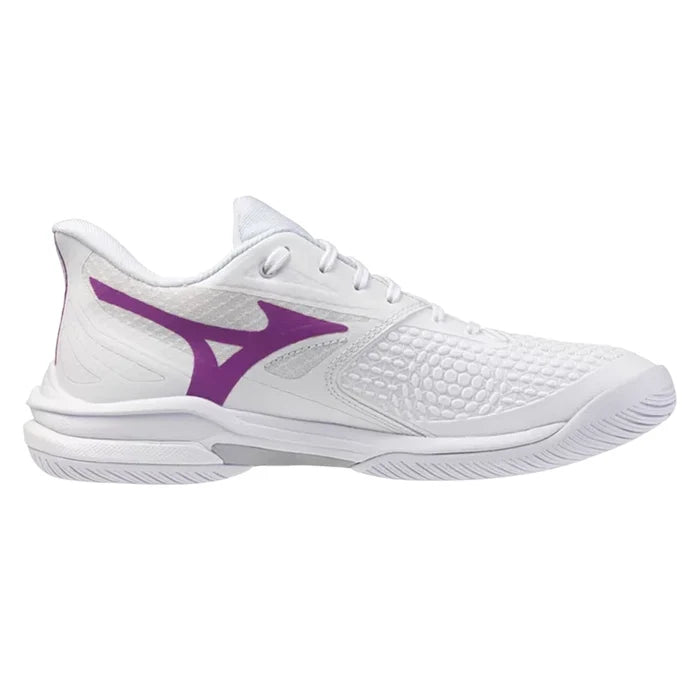 Women's Wave Exceed Tour 7 AC Shoes White and Dahlia