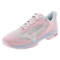 Women's Wave Strike AC Pickleball Shoes Petal Pink and White