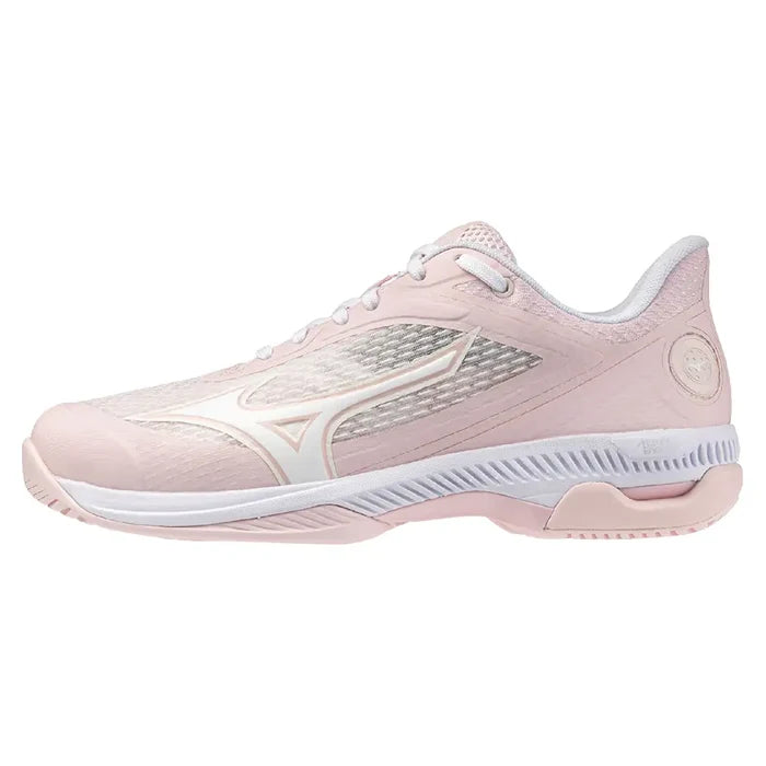 Women's Wave Strike AC Pickleball Shoes Petal Pink and White