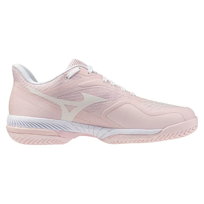 Women's Wave Strike AC Pickleball Shoes Petal Pink and White
