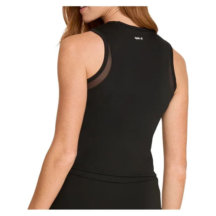 Women's Yana Cropped Pickleball Tank with Bra