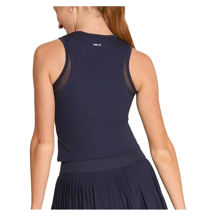 Women's Yana Cropped Pickleball Tank with Bra