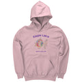 Youth Hoodie, Eagle Lake, Colorful Fish, BL Purple Text