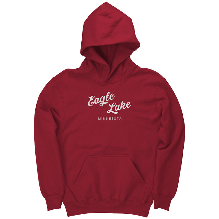 Youth Hoodie, Eagle Lake Large Script