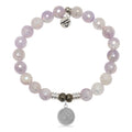 Zodiac Collection: Mauve Jade Gemstone Bracelet with Sagittarius Sterling Silver Charm