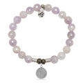 Zodiac Collection: Mauve Jade Gemstone Bracelet with Scorpio Sterling Silver Charm