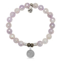 Zodiac Collection: Mauve Jade Gemstone Bracelet with Virgo Sterling Silver Charm